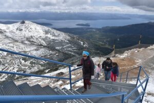 Bariloche: nevó en el Cerro Catedral en pleno febrero