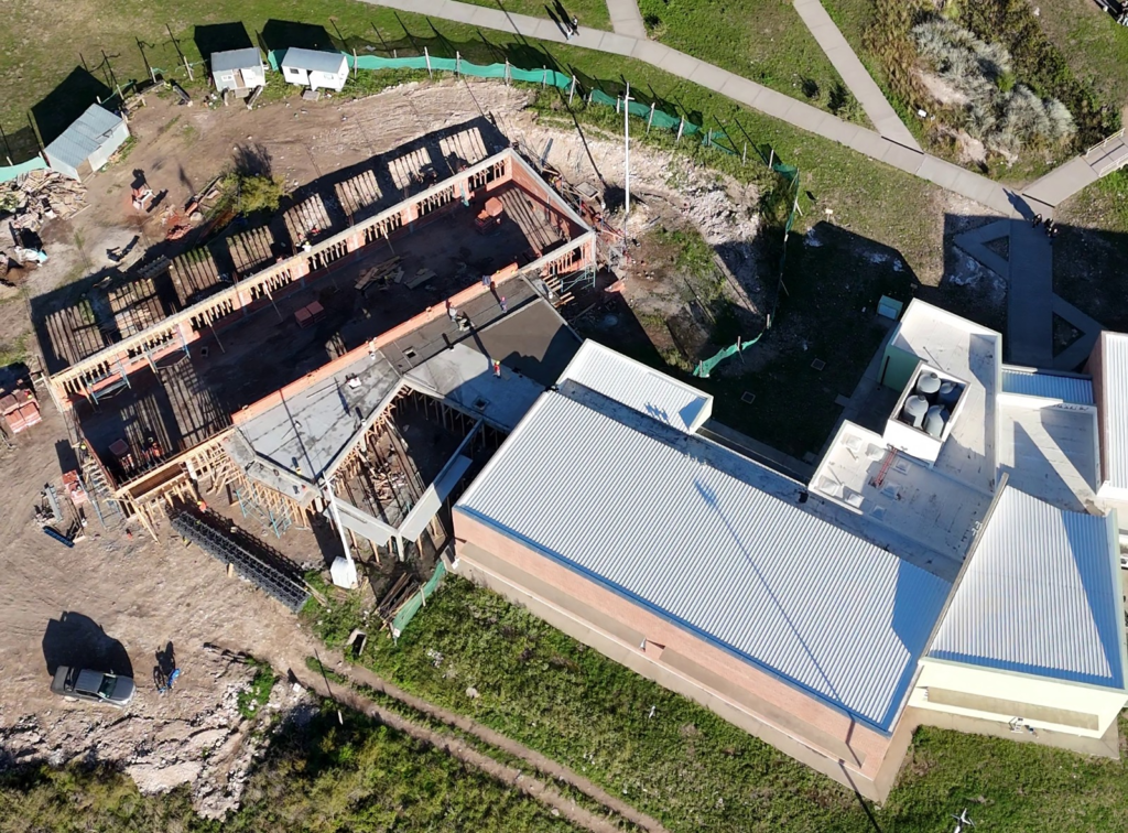 Avanza la construcción de nuevas aulas en el Campus de la UNS