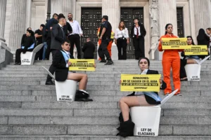 Procesaron a 12 militantes de Greenpeace por protestar contra la Ley de Glaciares