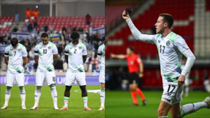 Jugadores de Irlanda usaron brazaletes negros y evitaron saludos en partido ante Israel