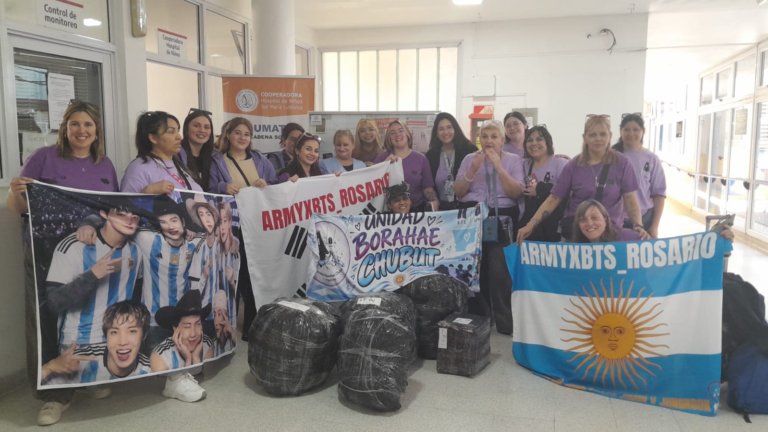 Furor por BTS: fans argentinas entregaron donaciones al Garrahan